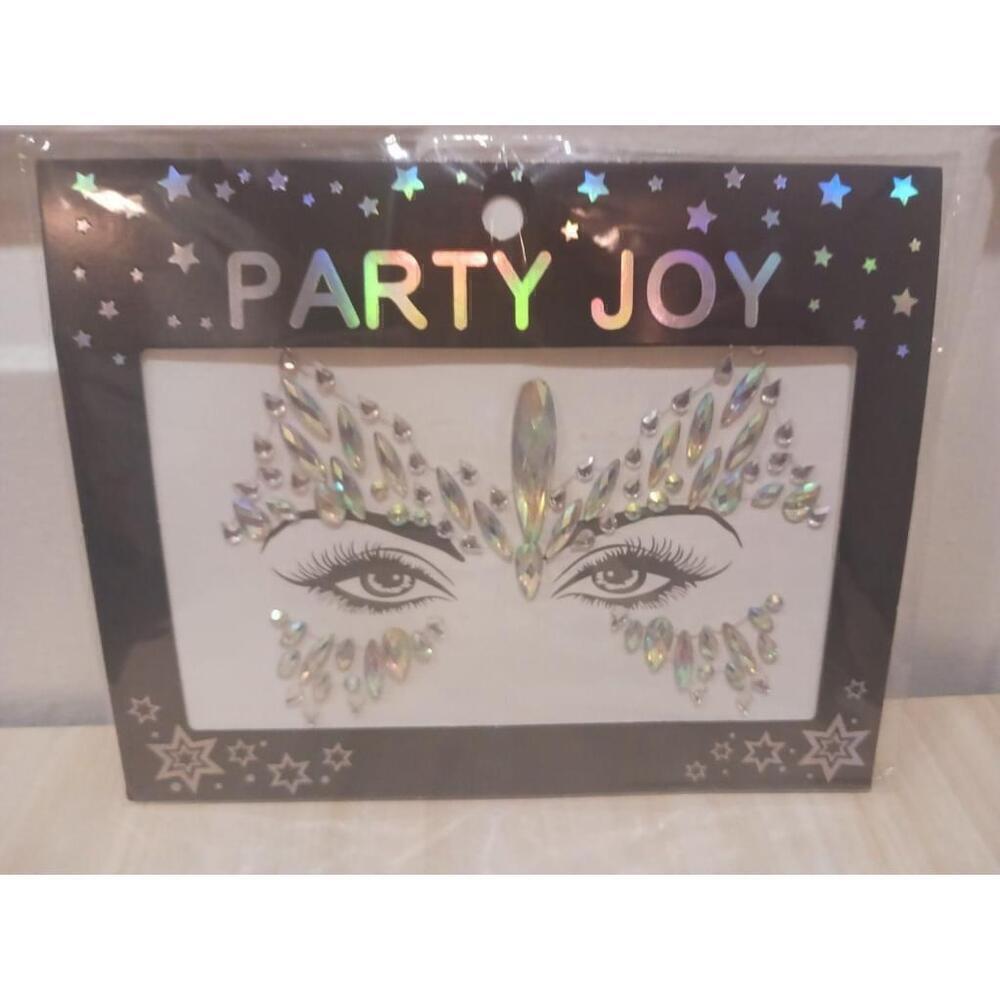 Party Joy Face Jewels In Iridescent Color